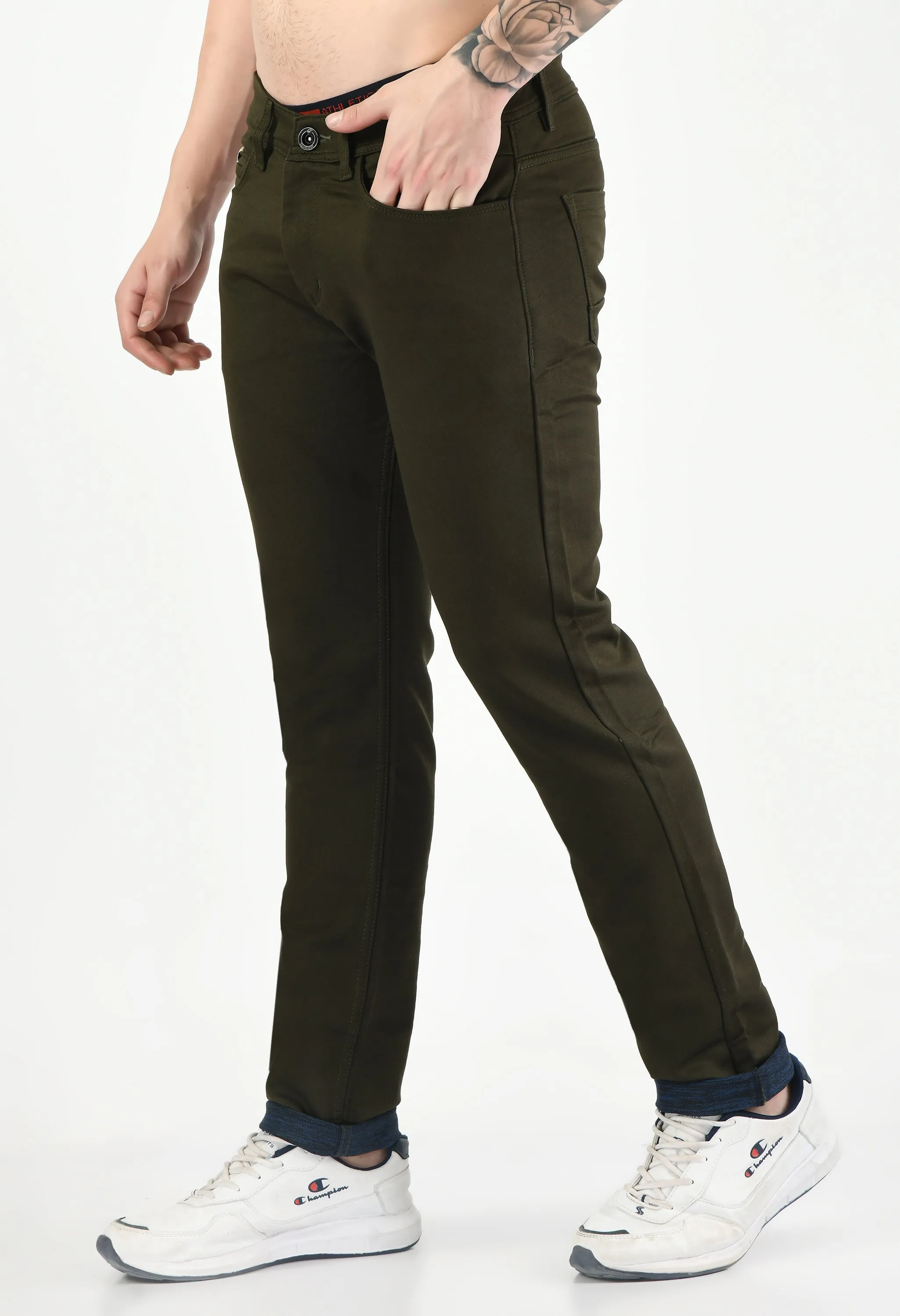 Men's Straight Fit Casual Trouser