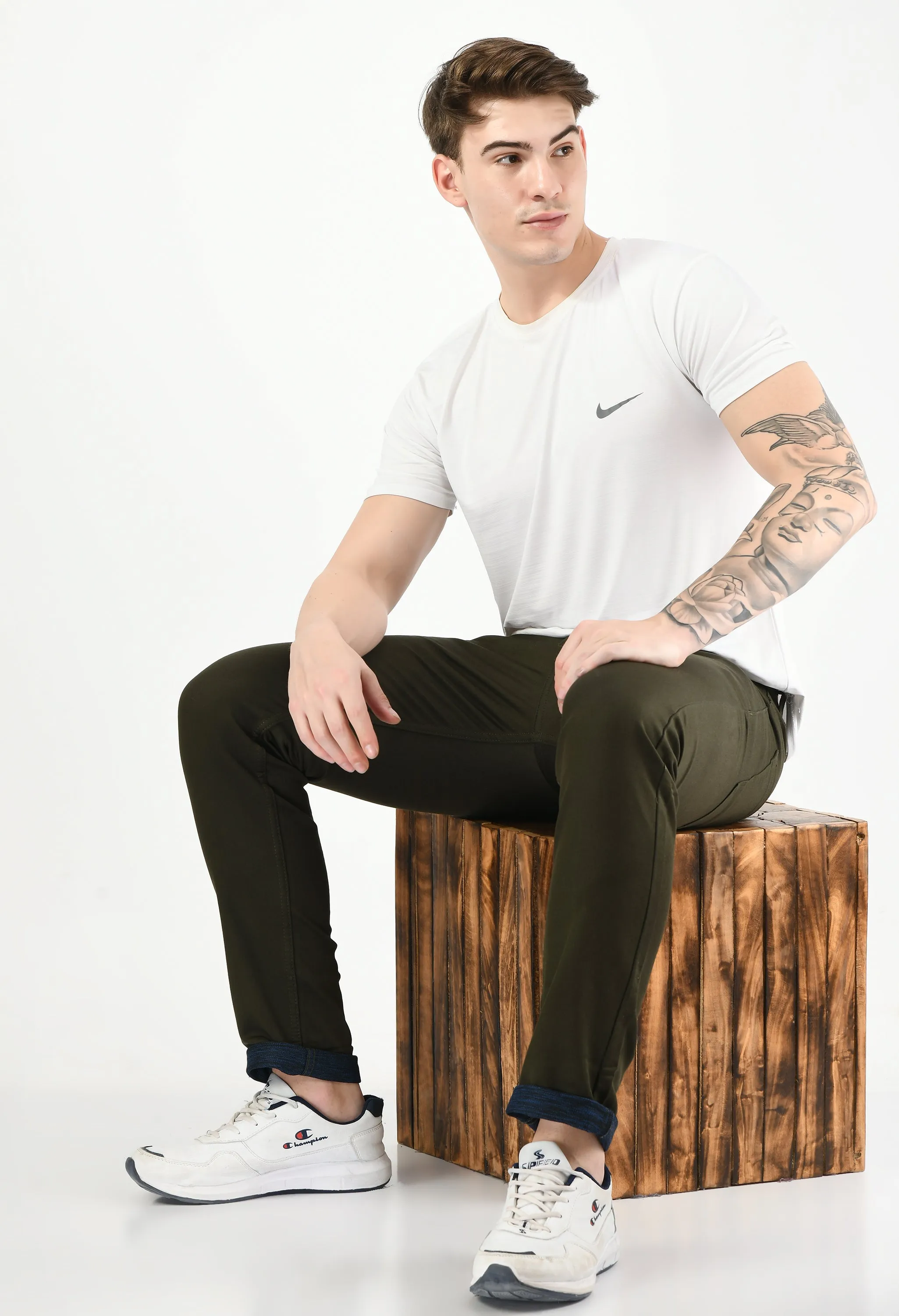 Men's Straight Fit Casual Trouser
