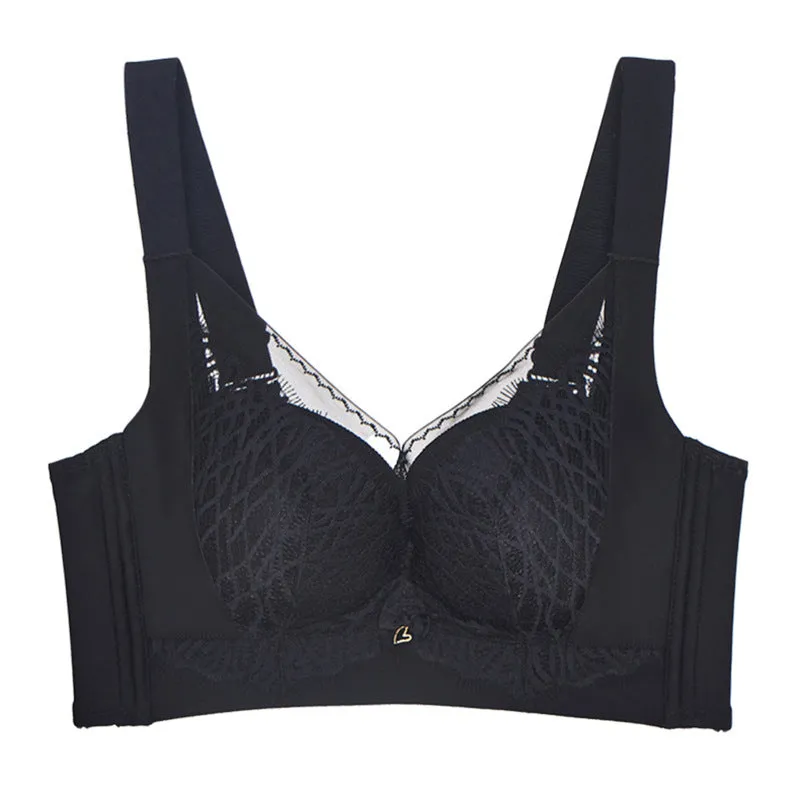 New style underwear for women, no steel ring, five-row buttons, adjustable shape, sexy lace, comfortable gathered bra