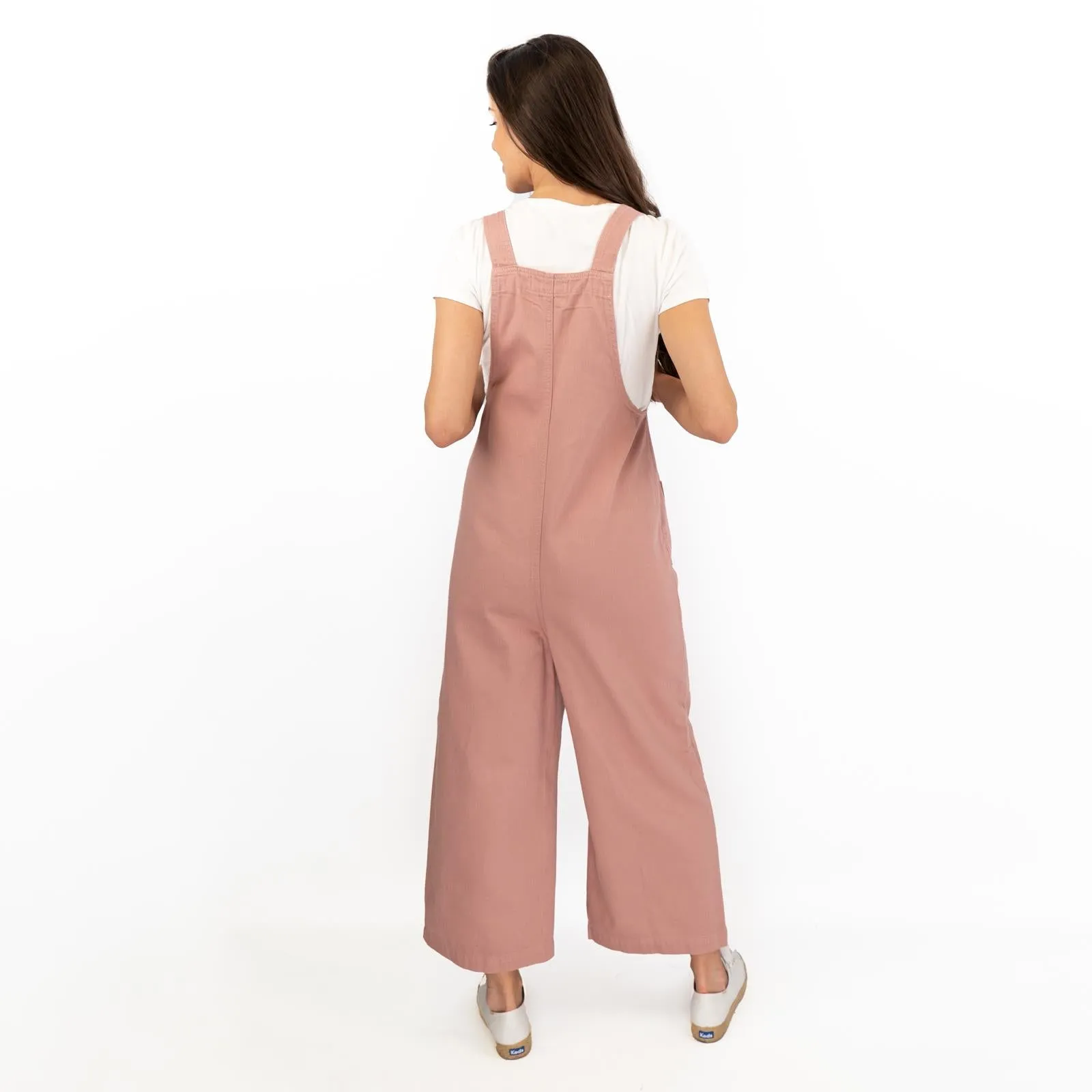 Next Wide Leg Easy Wear Twill Dungarees Relaxed Fit Comfortable Wear