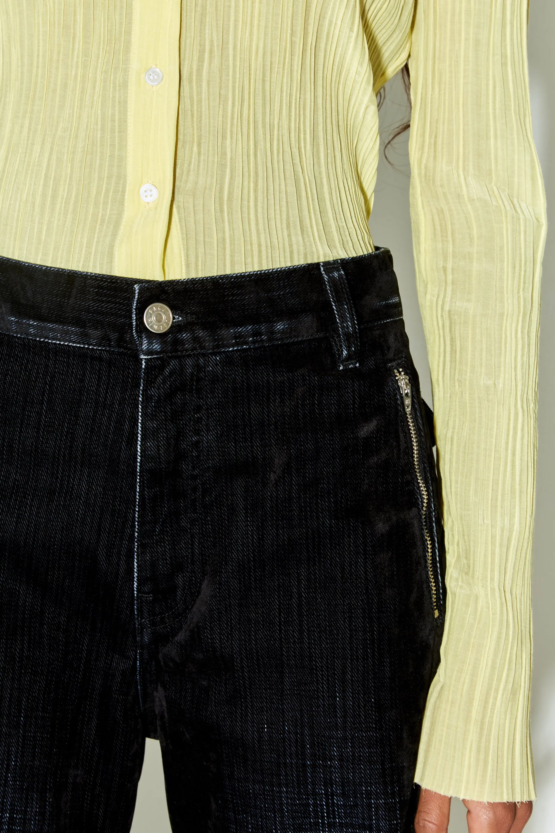 Dark Navy Velvet Palerma Pants