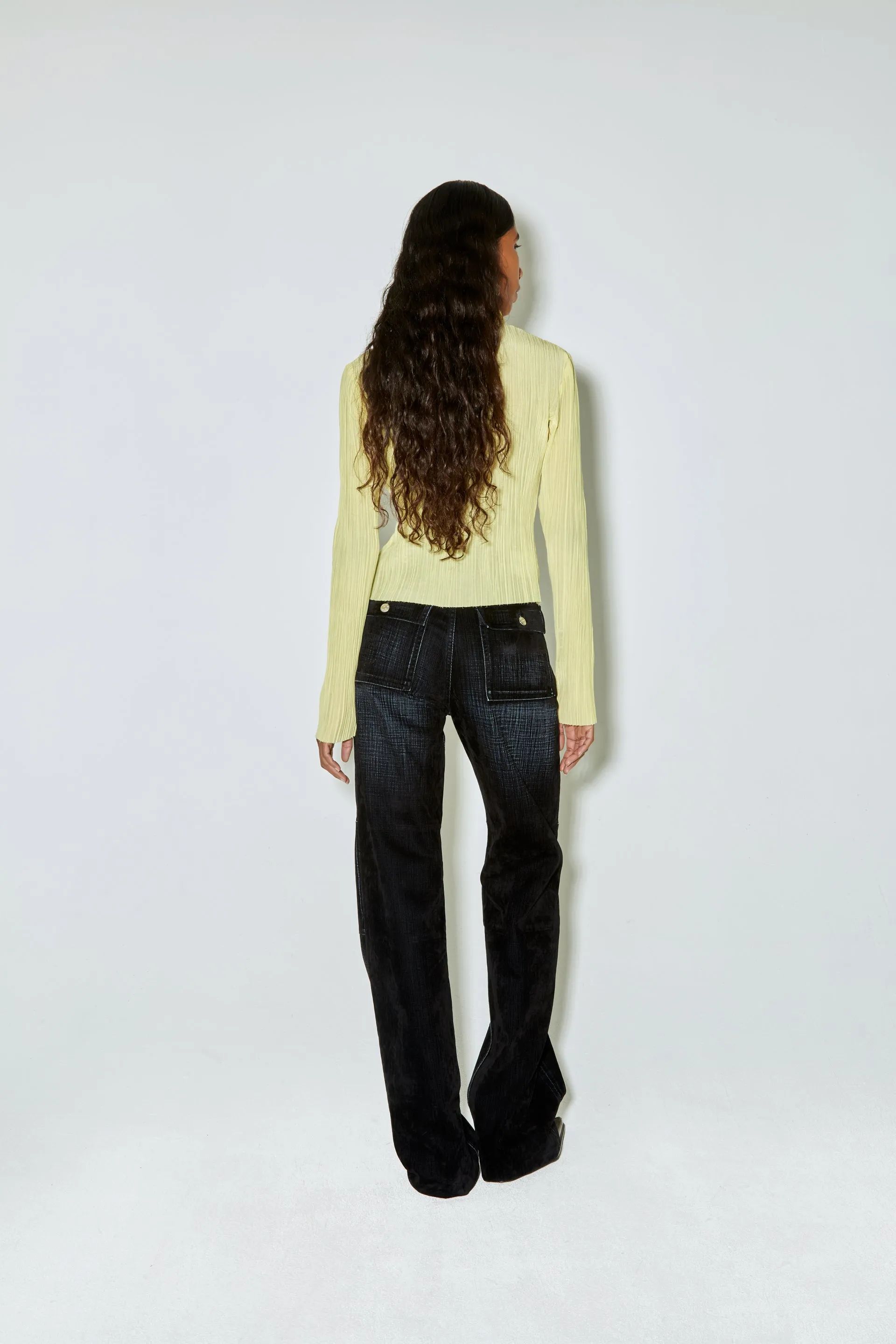 Dark Navy Velvet Palerma Pants