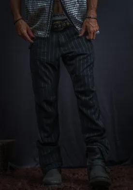 Pants Men / Twill Stretchy - Stretchy BLACK PIMP