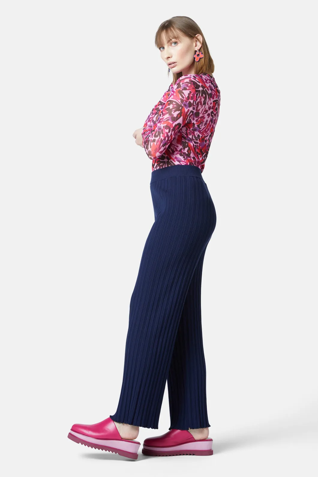 Pleat Knit Pant
