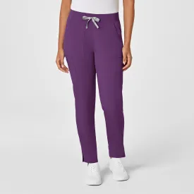 PRO Women's Slim Leg Cargo Scrub Pant - Eggplant
