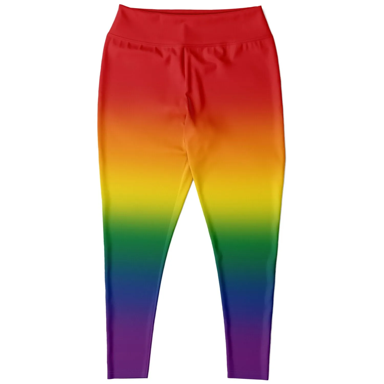 Rainbow Ombre Pride High-Waist Plus Leggings