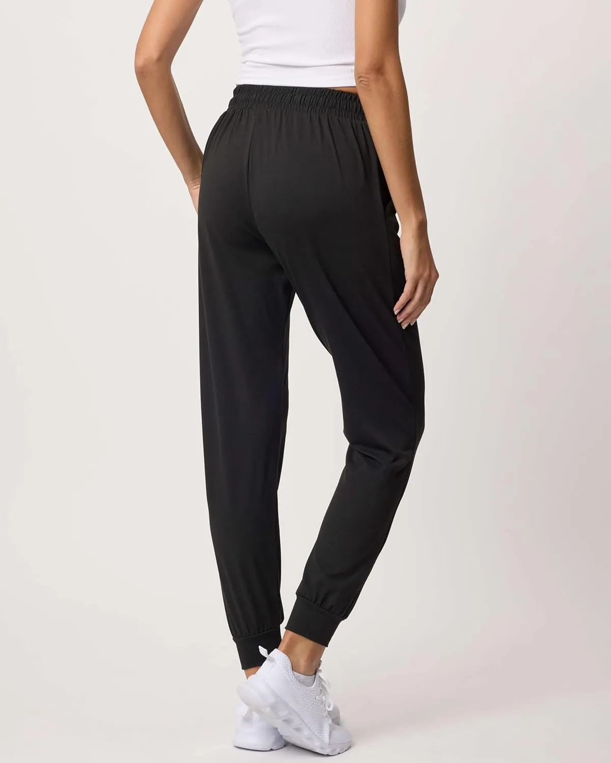 Real Essentials 3 Pack: Women's Ultra-Soft Lounge Joggers Sweatpants Athletic Yoga Pants with Pockets (Available in Plus)