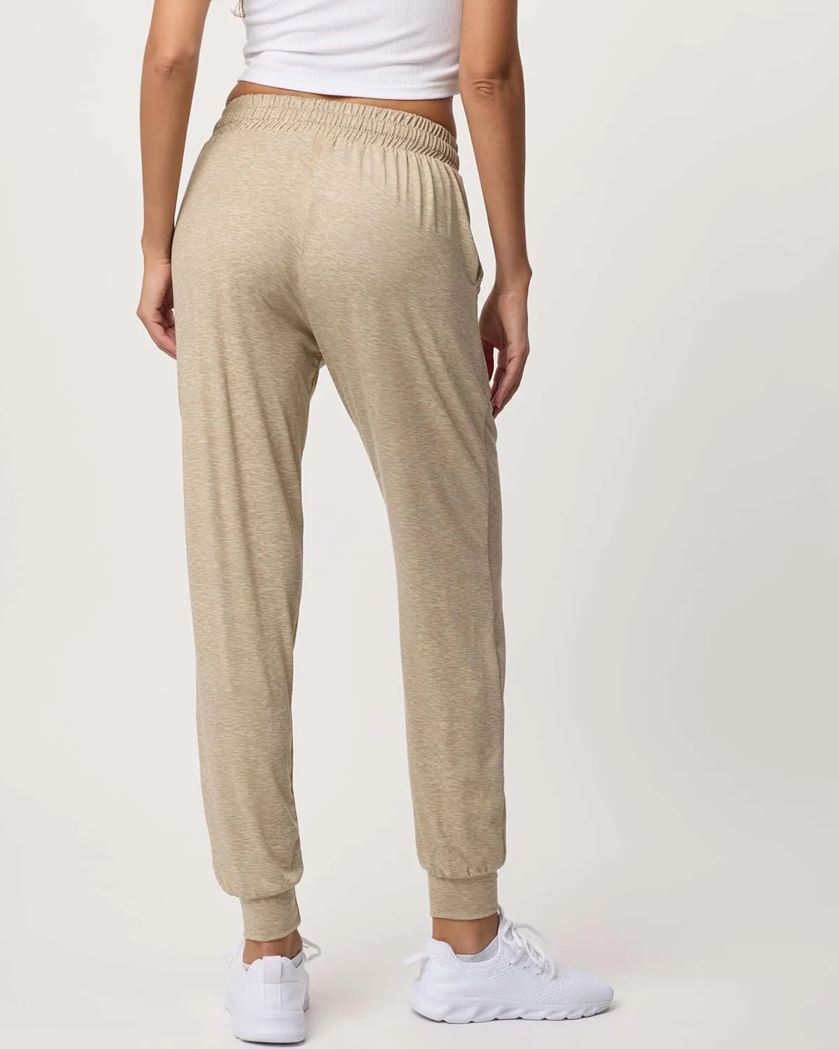 Real Essentials 3 Pack: Women's Ultra-Soft Lounge Joggers Sweatpants Athletic Yoga Pants with Pockets (Available in Plus)