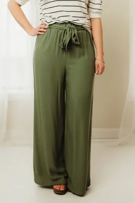 Self Tie Palazzo Pants