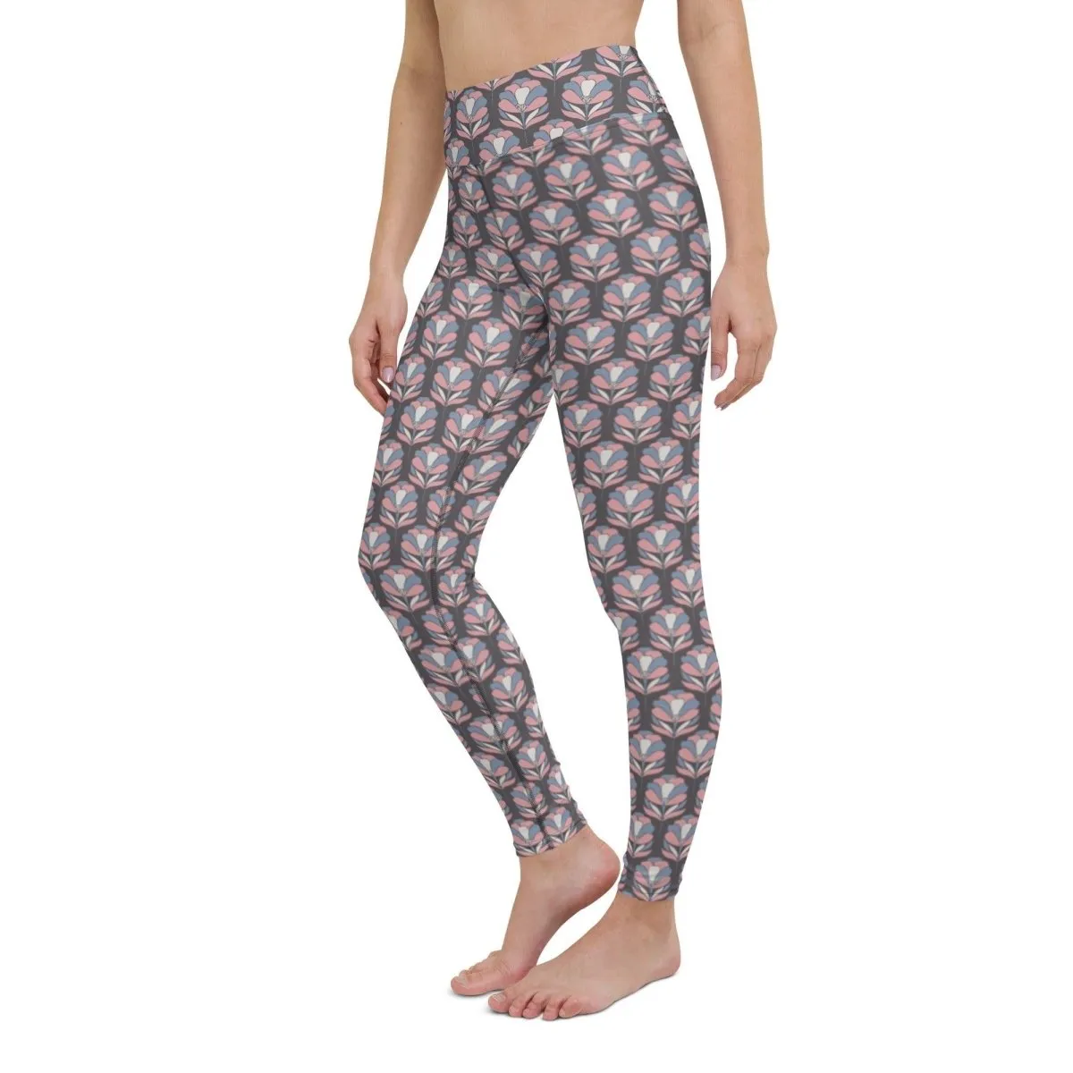 Softly Pattern Women's High-Waisted Yoga Pants