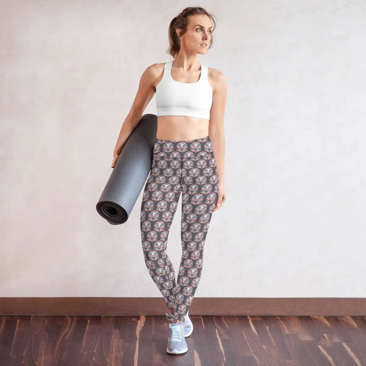 Softly Pattern Women's High-Waisted Yoga Pants