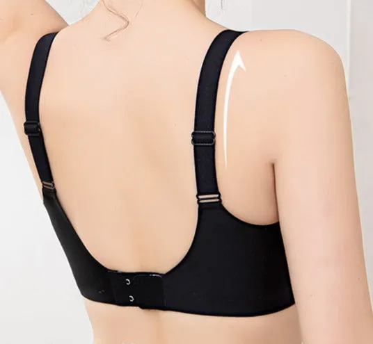 Summer Style Traceless Wire-Free Sleep Bra,Jelly Strip Soft Support Fixed Cup Bra
