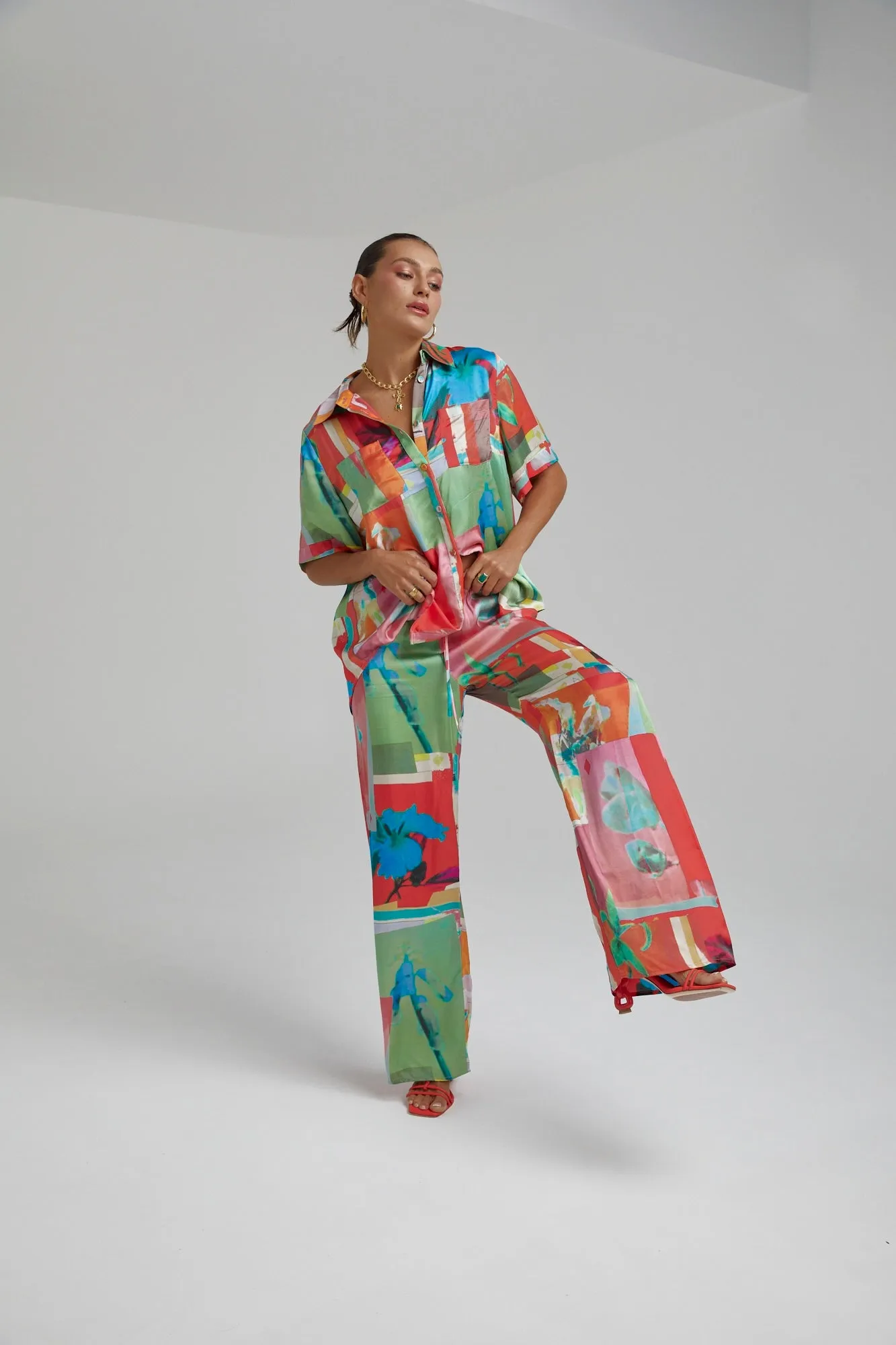 SUMMI SUMMI Womens Relaxed Pants - Royal Montage