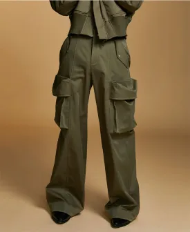 Three-dimensional construction Adjustable casual work pants