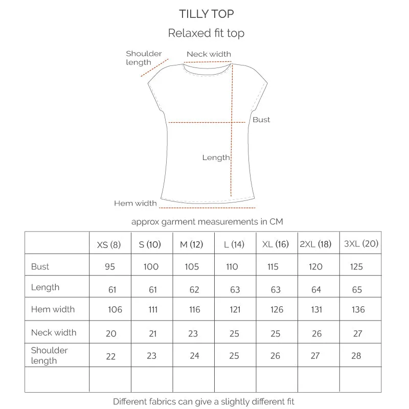 Tilly Top Plain Black