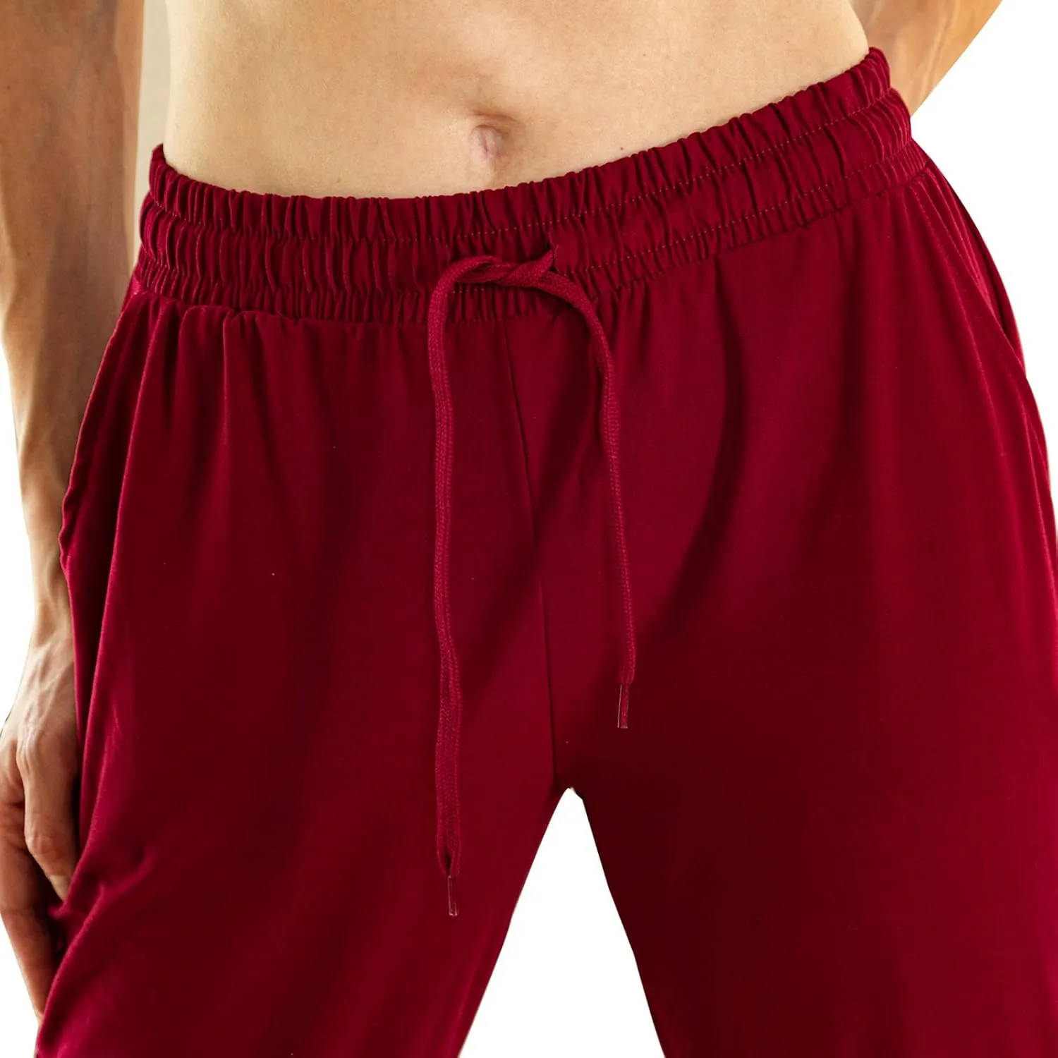 TRIUNION 2 Pack Womens Jogger Pants with Pockets Soft Tapered Joggers Sweatpants for Women Drawstring Lounge Pants