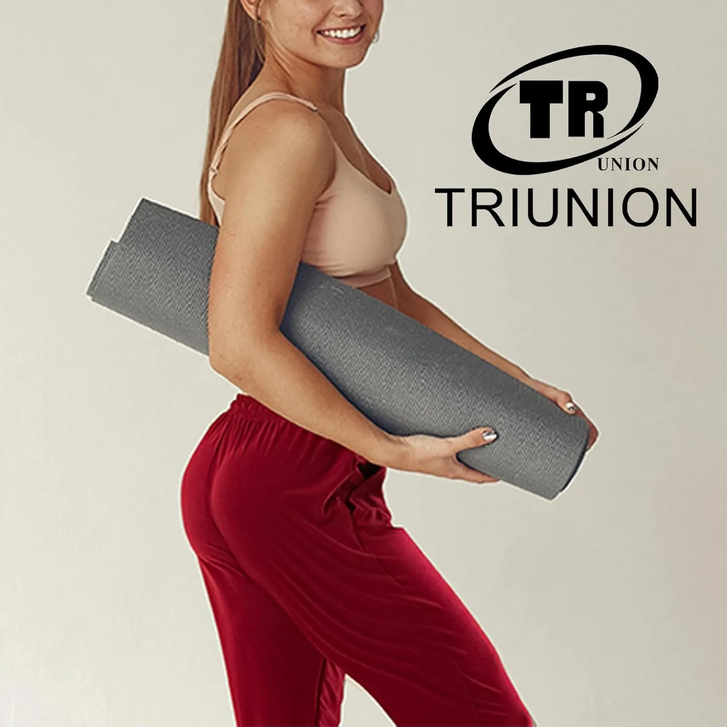 TRIUNION 2 Pack Womens Jogger Pants with Pockets Soft Tapered Joggers Sweatpants for Women Drawstring Lounge Pants