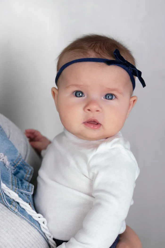 Velvet Baby Shoelace Headband