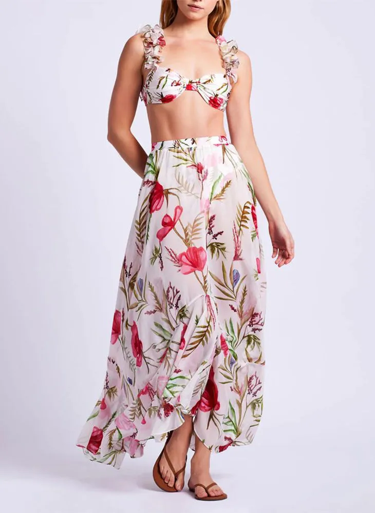 Viera Flutter Top & High Leg Bottom