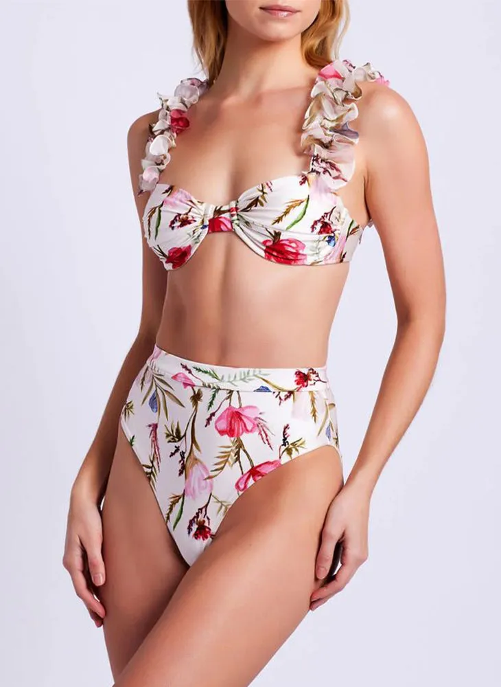Viera Flutter Top & High Leg Bottom