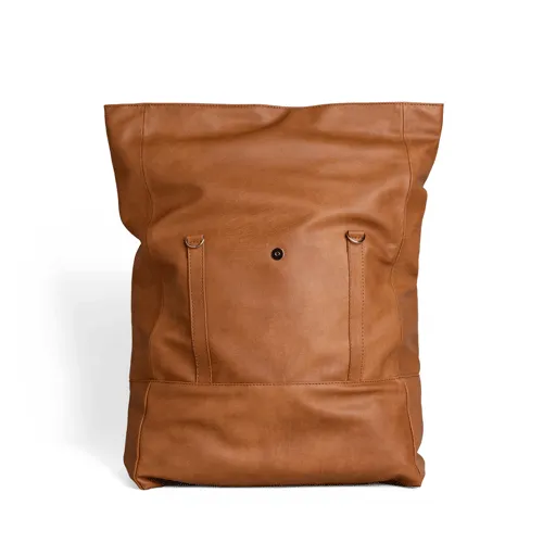 Wanderlust Rolltop Backpack Camel by Lee Coren