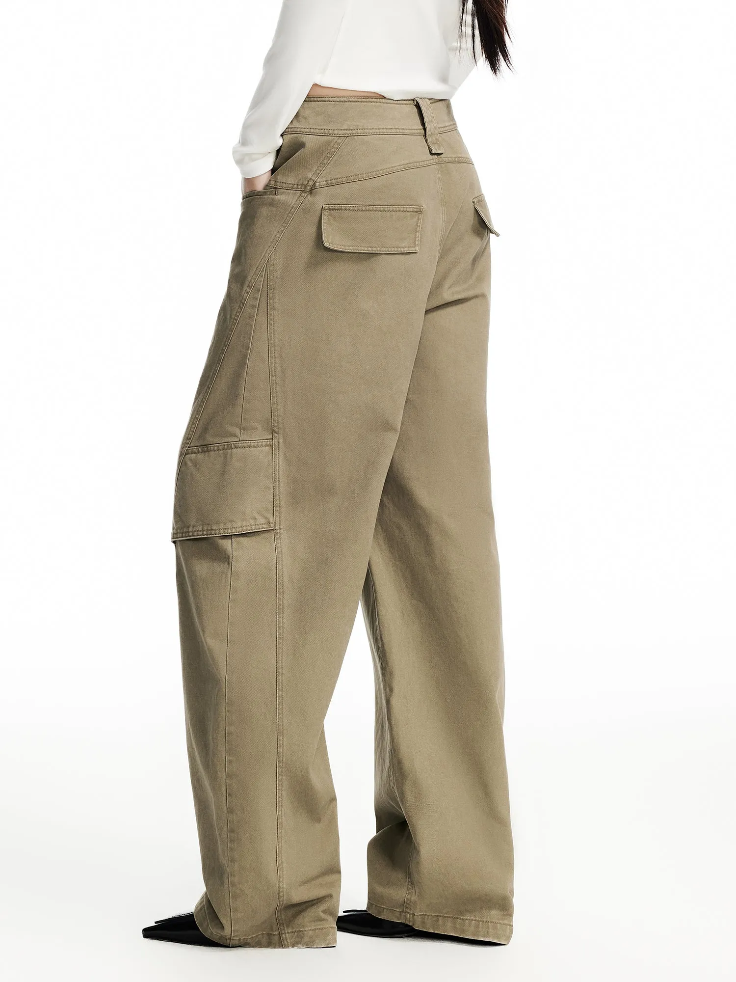 WESAME LAB KHAKI WORKWEAR CASUAL PANTS