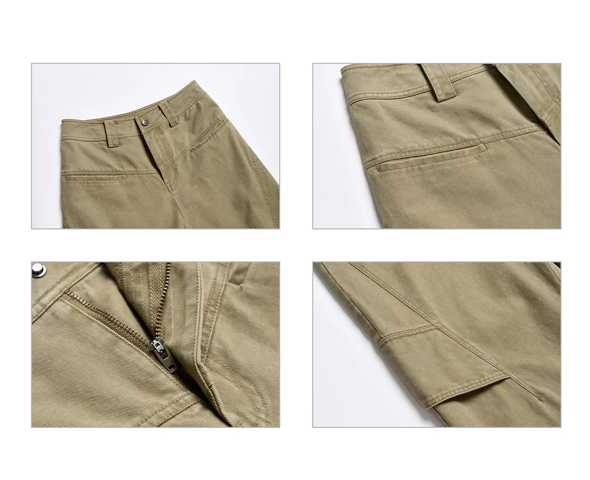 WESAME LAB KHAKI WORKWEAR CASUAL PANTS