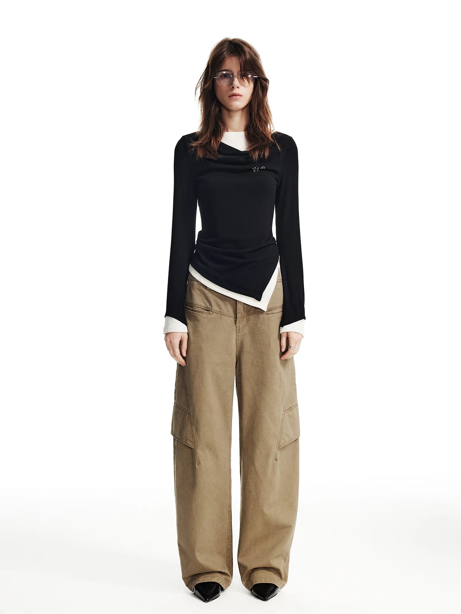 WESAME LAB KHAKI WORKWEAR CASUAL PANTS