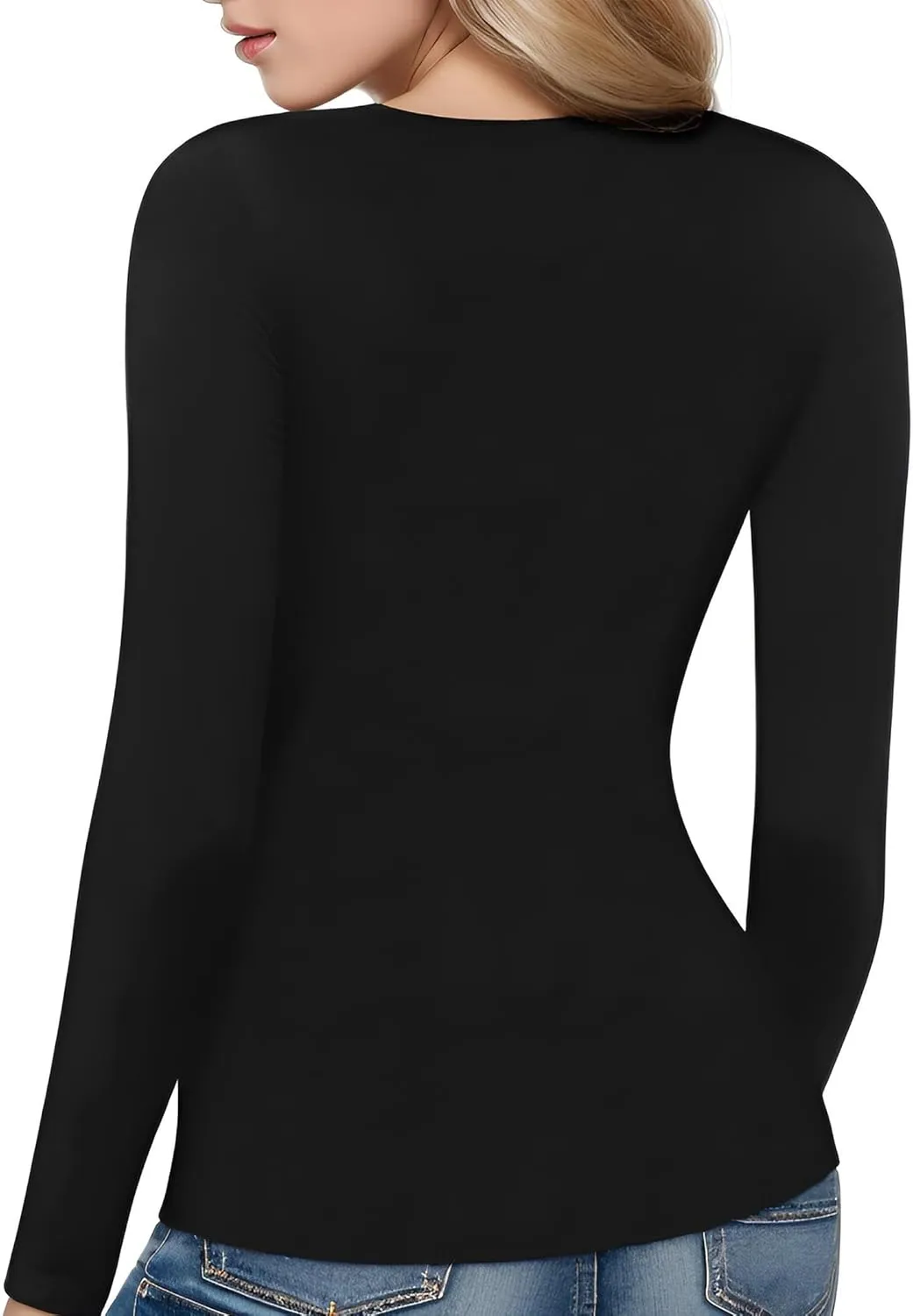 Womens Cute Sexy Tops Long Sleeve Cutout Going Out Tops Slim Fitted Tshirt Fashion Date Night Outfit