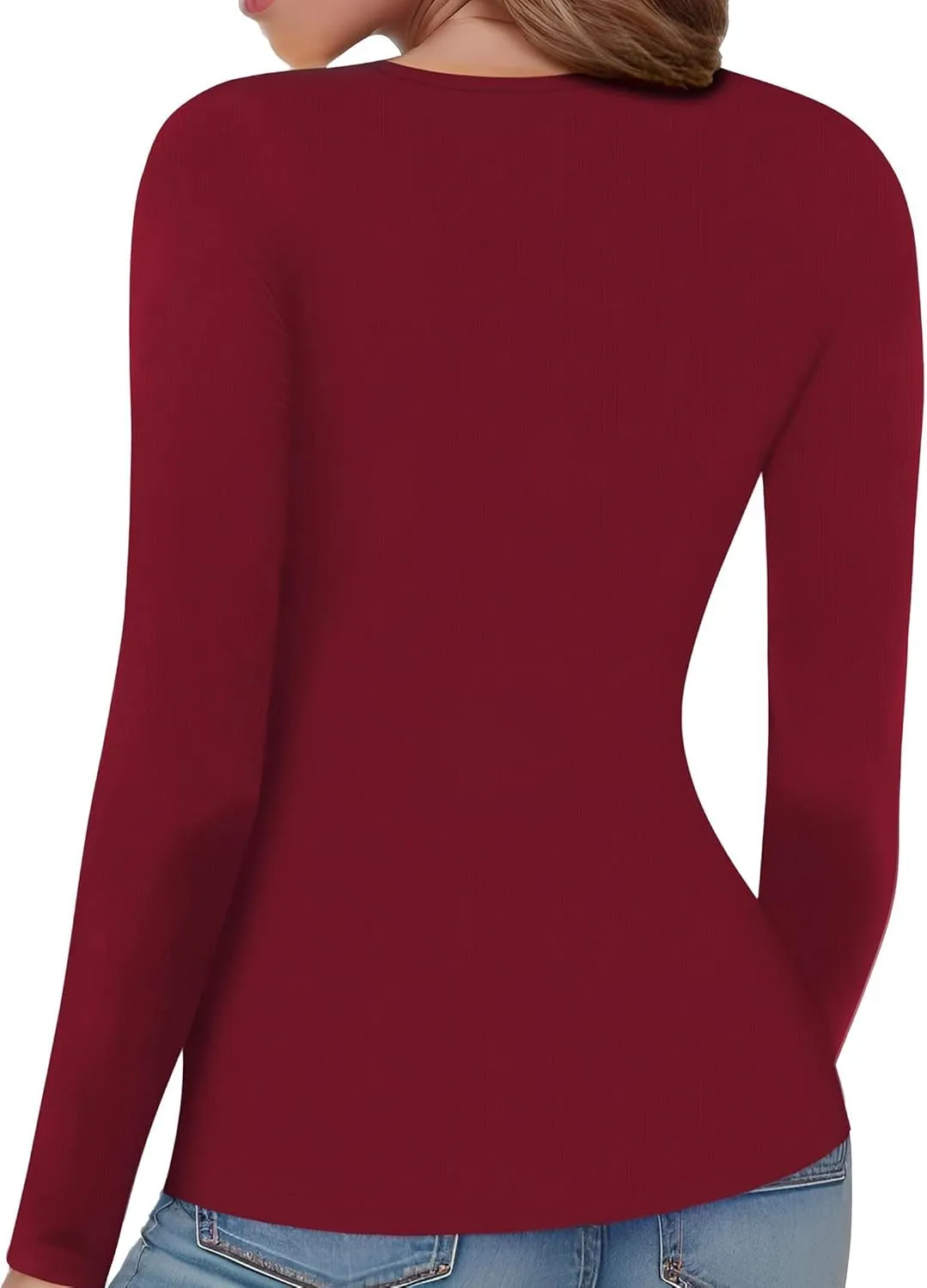 Womens Cute Sexy Tops Long Sleeve Cutout Going Out Tops Slim Fitted Tshirt Fashion Date Night Outfit