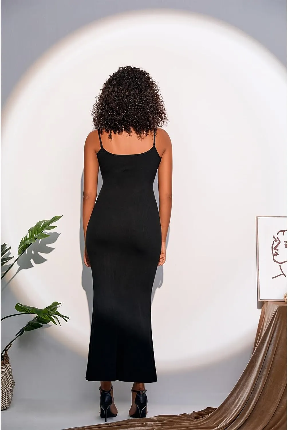 Women's Sexy Lounge Slip Long Dress Elegant Sleeveless Backless Ribbed Bodycon Maxi Dresses