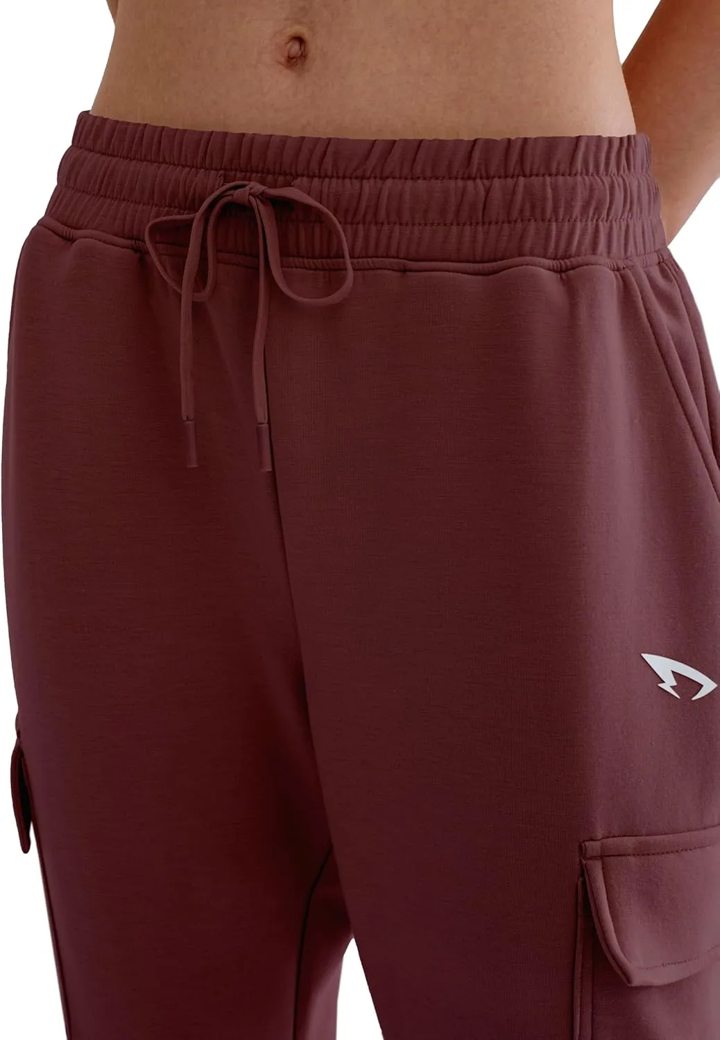 Womens Sweatpants Petite Joggers with Pocket Soft Scuba Lightweight Casual Tapered Cargo Track Pants for Lounge Workout